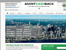 Tablet Screenshot of agentcashback.com